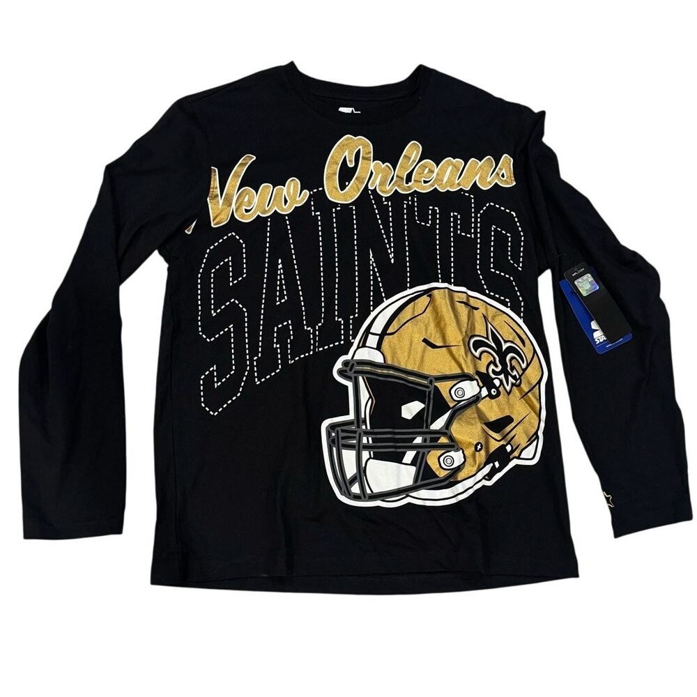 Starter NFL New Orleans Saints Long Sleeve Shirt NWT L - Picture 1 of 13